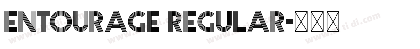 Entourage Regular字体转换